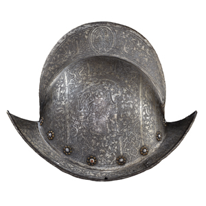 Morion eines Landsknechtsoffiziers, um 1580