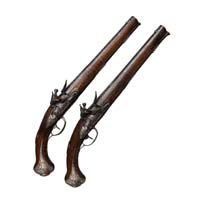 A pair of luxury flintlock pistols by Gilbert a Strasbourg